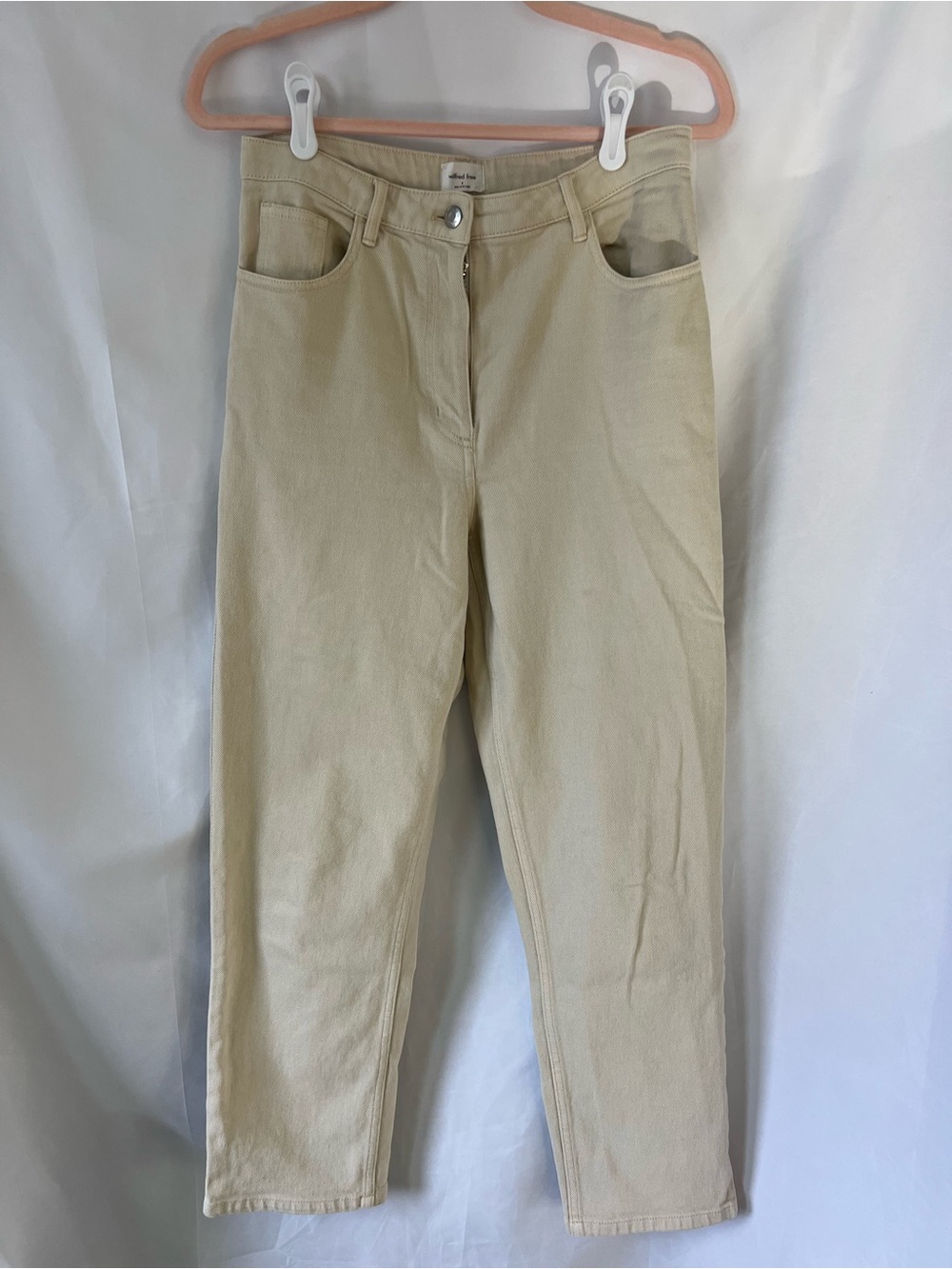 Women’s ARITZIA WILFRED Cream* High Rise Straight Leg Pants